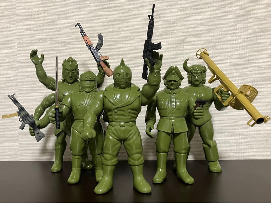 ファイブスタートイキン肉マンソルジャーブロッケンJrアシュラマンキンケシキン消し