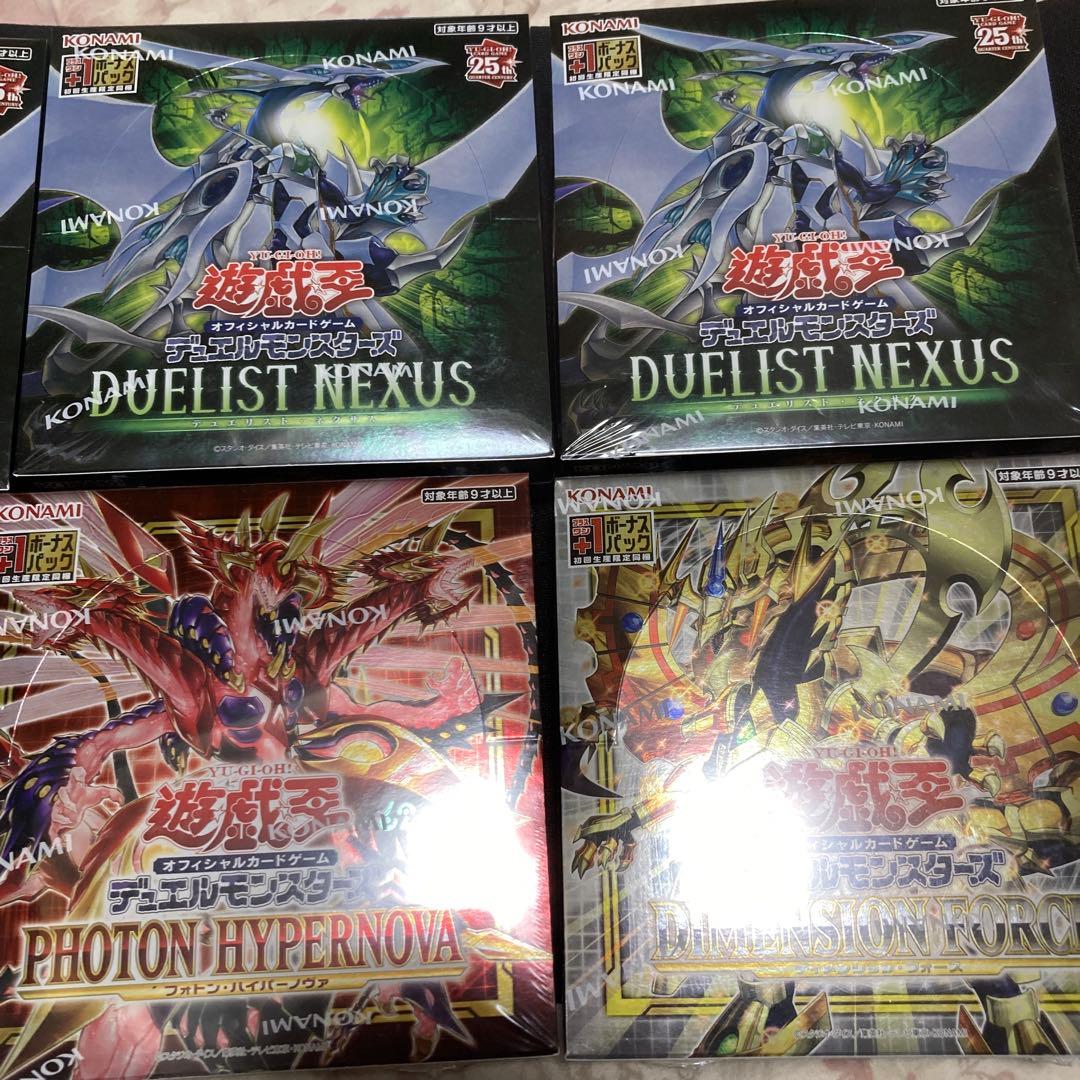 遊戯王】未開封ボックス 新品 シュリンク付 4種セット　計6box