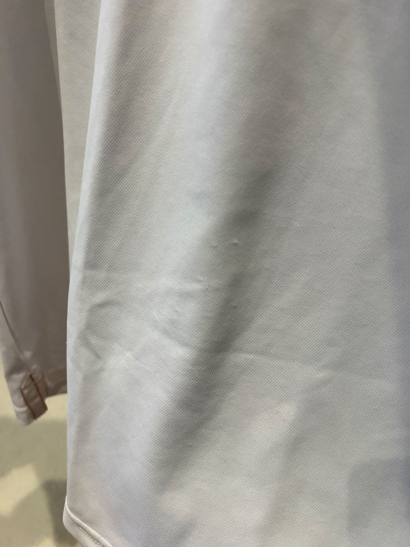 BRIEFING 半袖モックネックシャツ　ホワイト Mサイズ