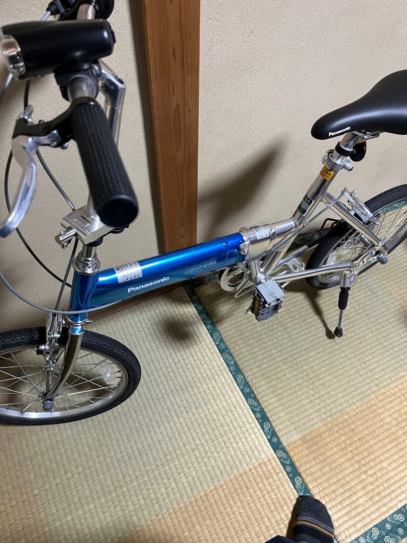 Panasonic LIGHT WING折りたたみ自転車 青