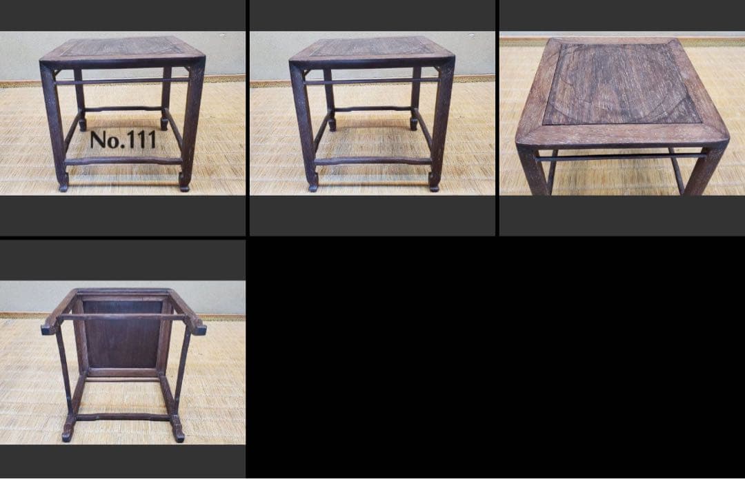 花台　中卓　正方　盆栽飾り台 山野草飾り台　本格作り　21センチ