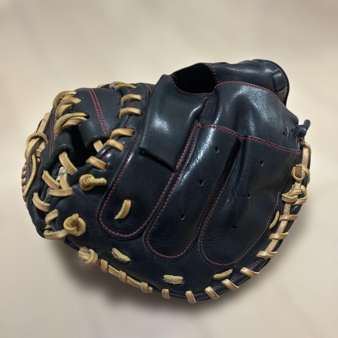 ハタケヤマ　少年軟式用キャッチーミット　湯もみの鉄人型付け