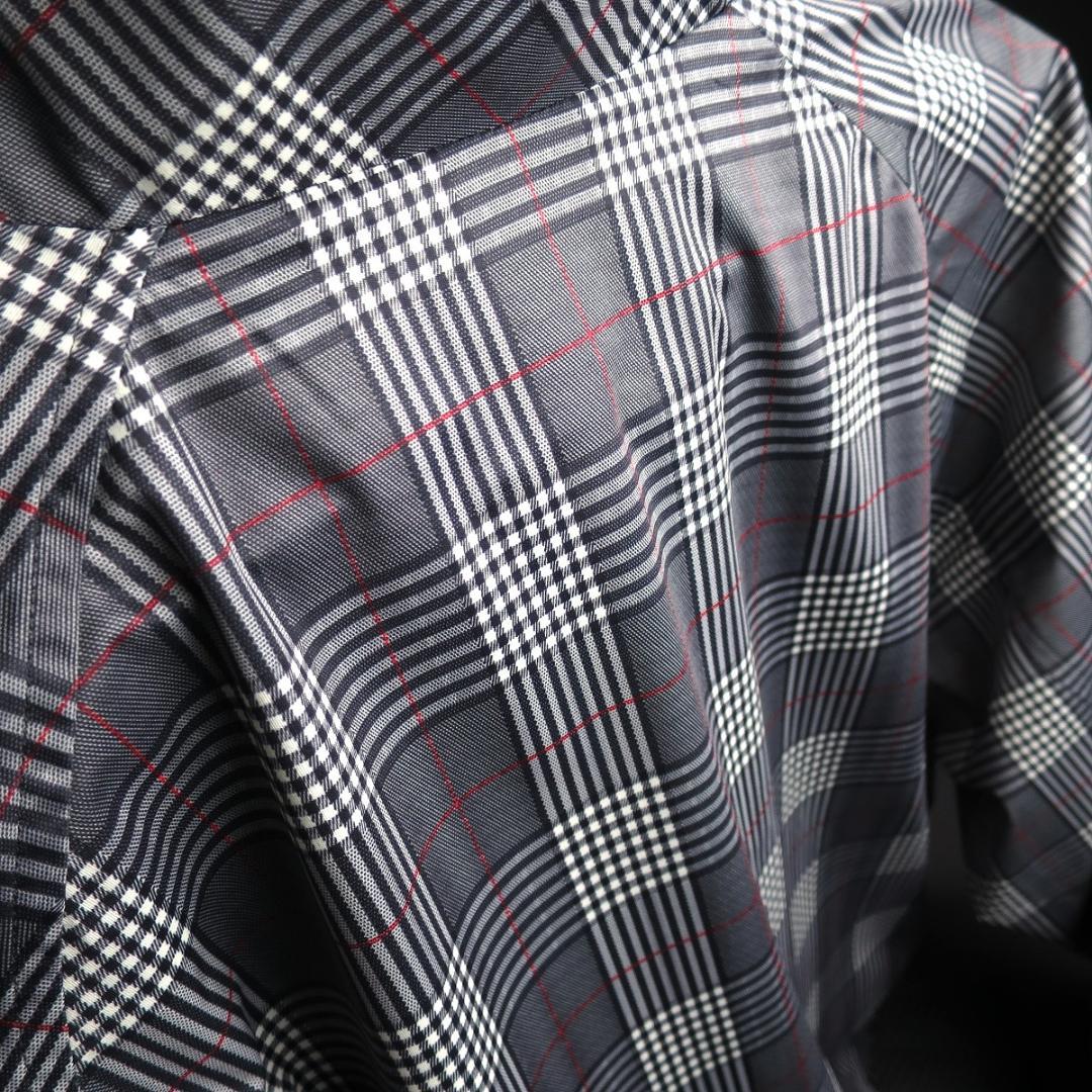 adabat 撥水 グレンチェック柄 スウィングトップ M