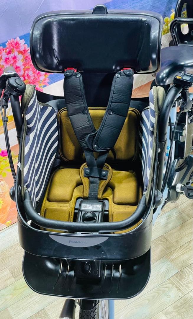パナソニックギュット⭐️12AH！子供乗せ電動アシスト自転車Y2347
