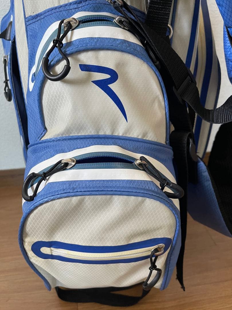 シェルボ CHERVO スタンドキャディバッグ 軽量 ホワイト×ブルー