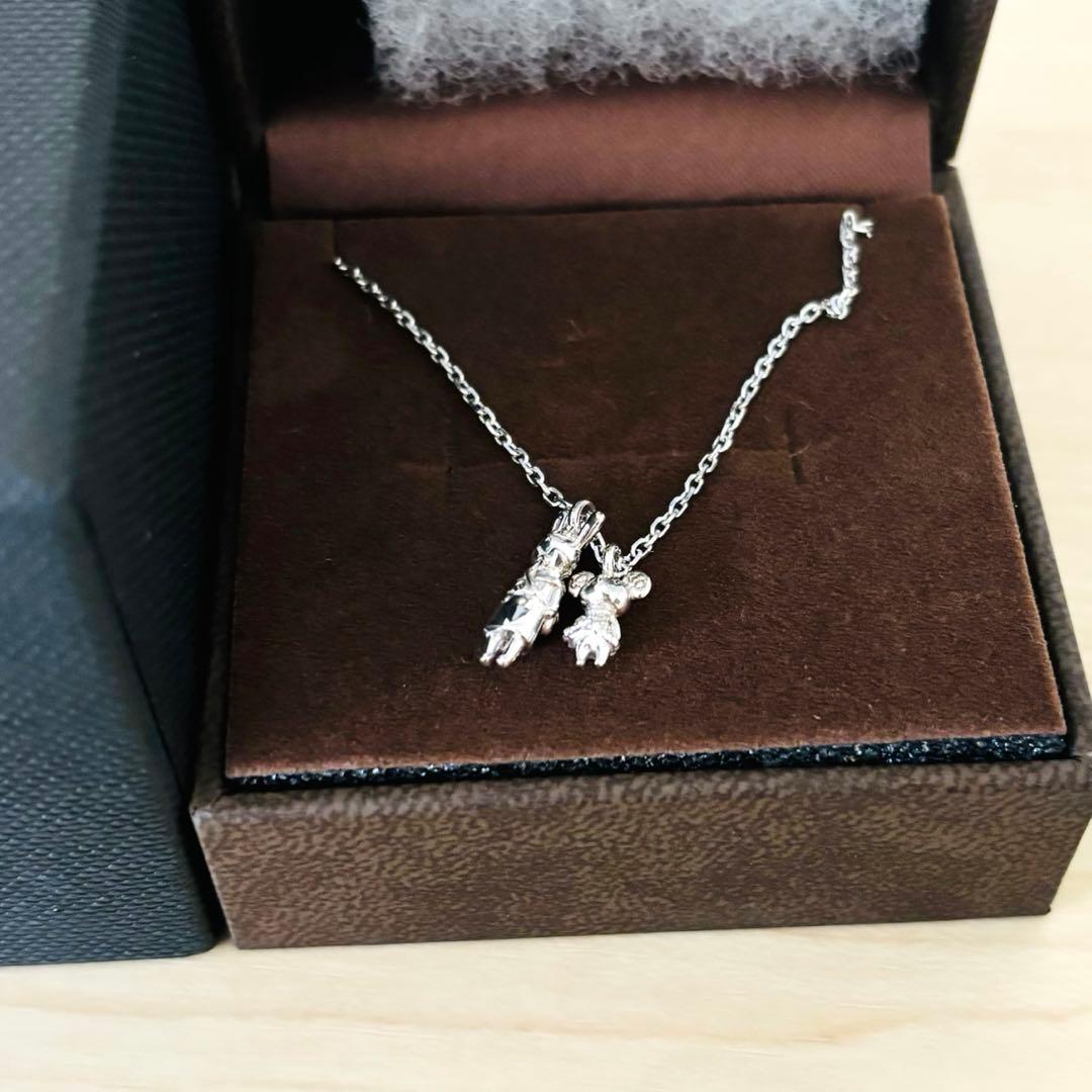 大逆転裁判 アイリスのお守りシルバーネックレス うさろっく＆くまりすす