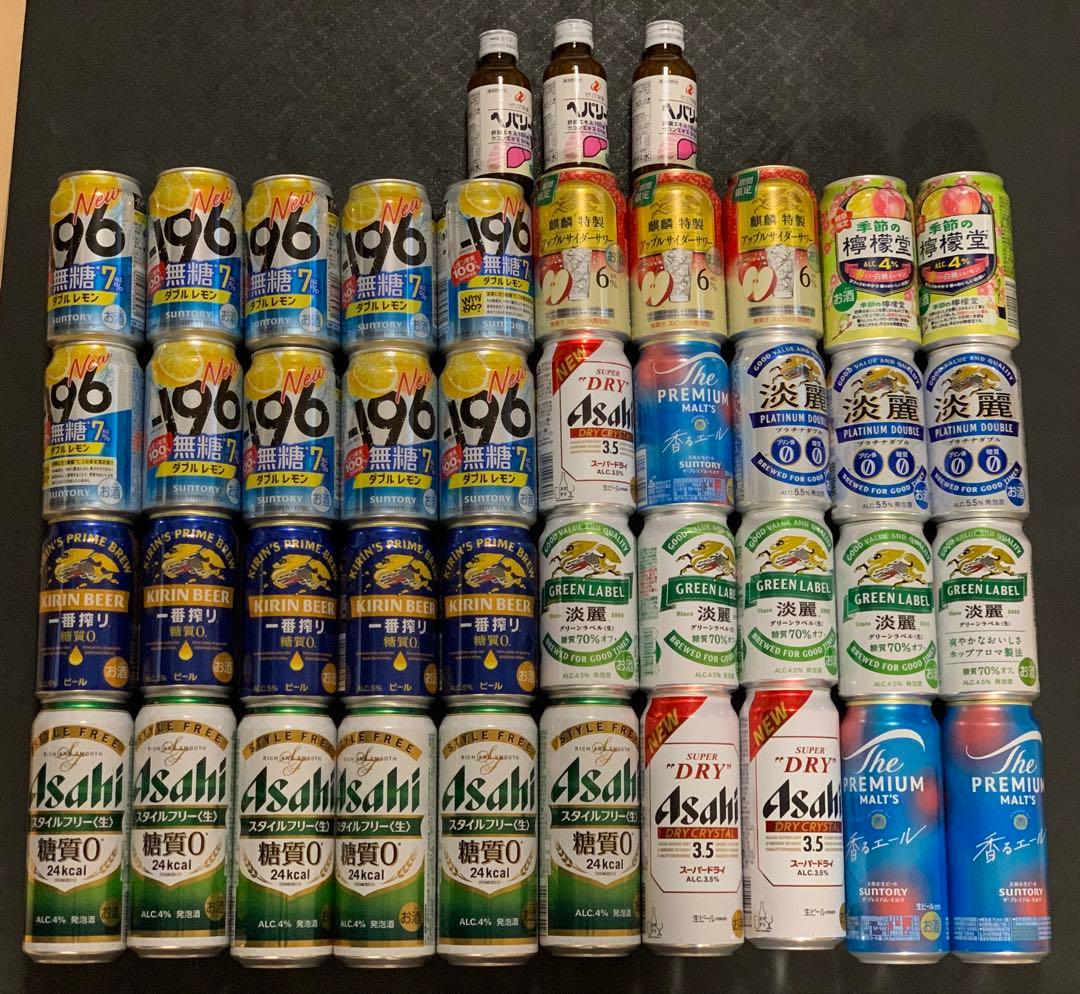 お酒まとめ売り 缶チューハイ ビール 焼酎 詰合せ 飲み比べ　発泡酒セット43本