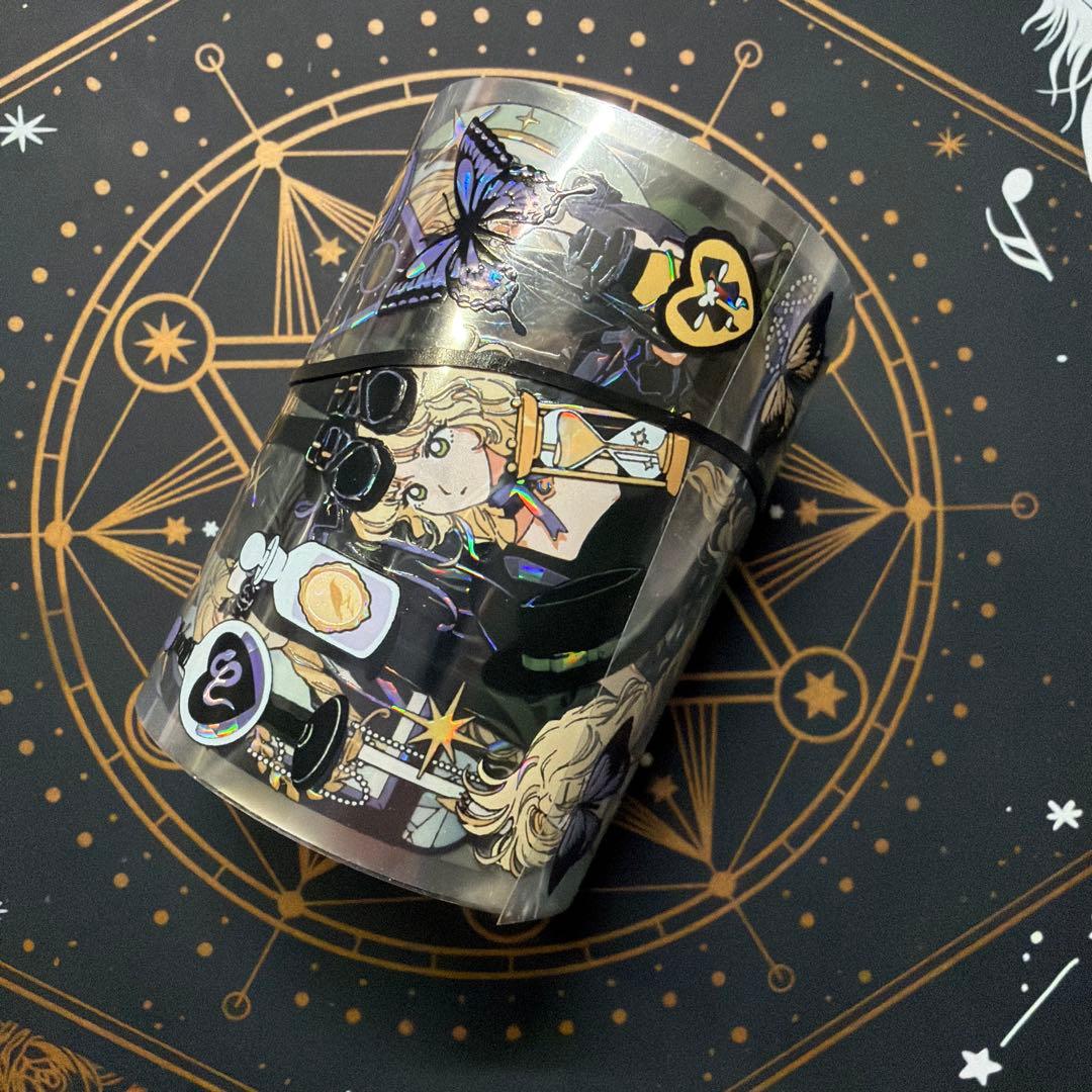 【8953】海外　マステ　中古巻　貝殻光マスキングテープ　人物系