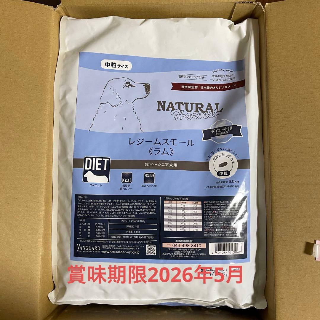 未開封VANGUARD レジームスモール（ラム） ドライフード5.5kg