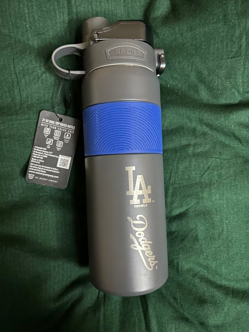 新品　ロサンゼルスドジャース　ステンレススチールボトル　水筒　USA MLB