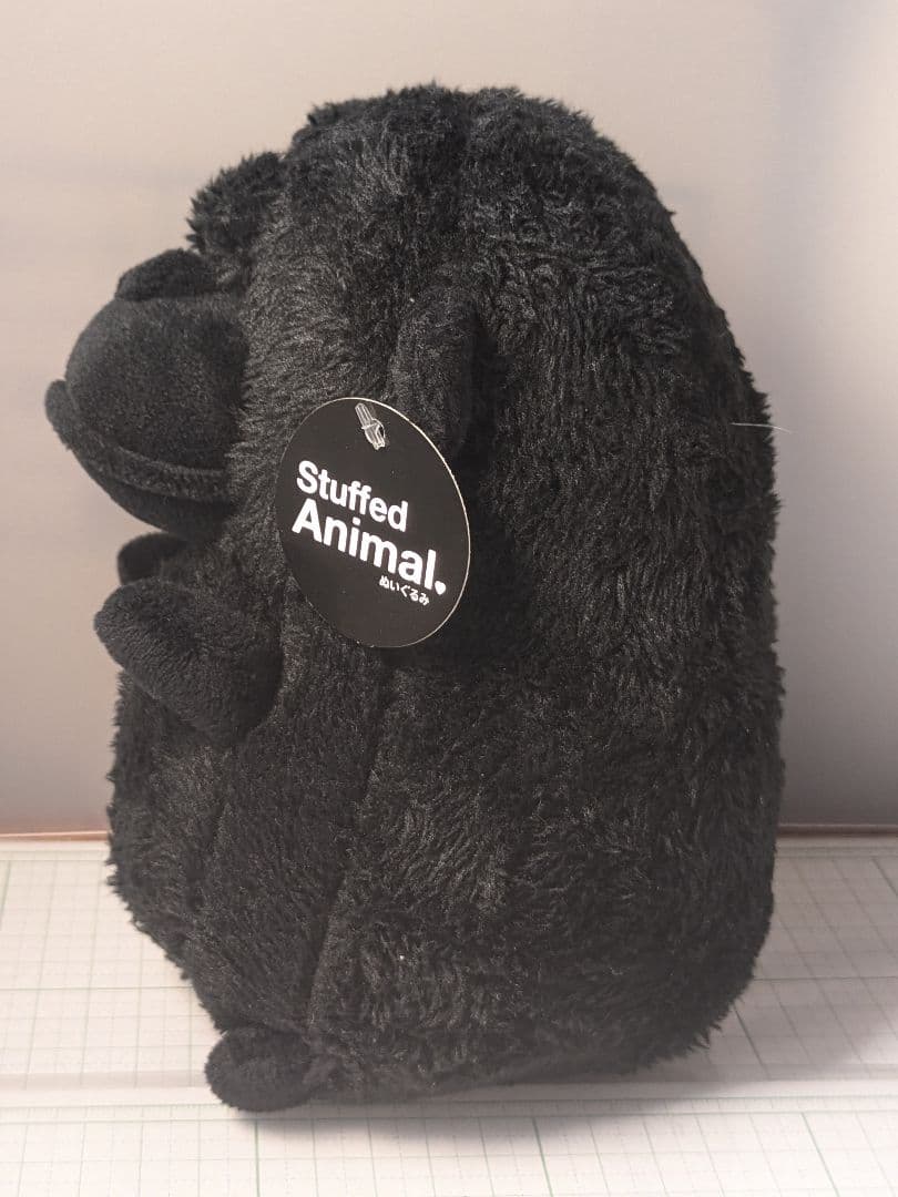 stuffed animal　ぬいぐるみ　ゴリラ　16cm　ブラック　BK