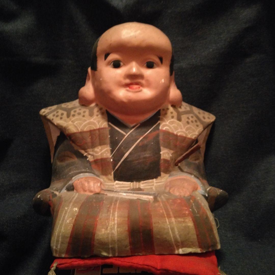 古い　福助さん　置物　骨董　大きな　開運　縁起物