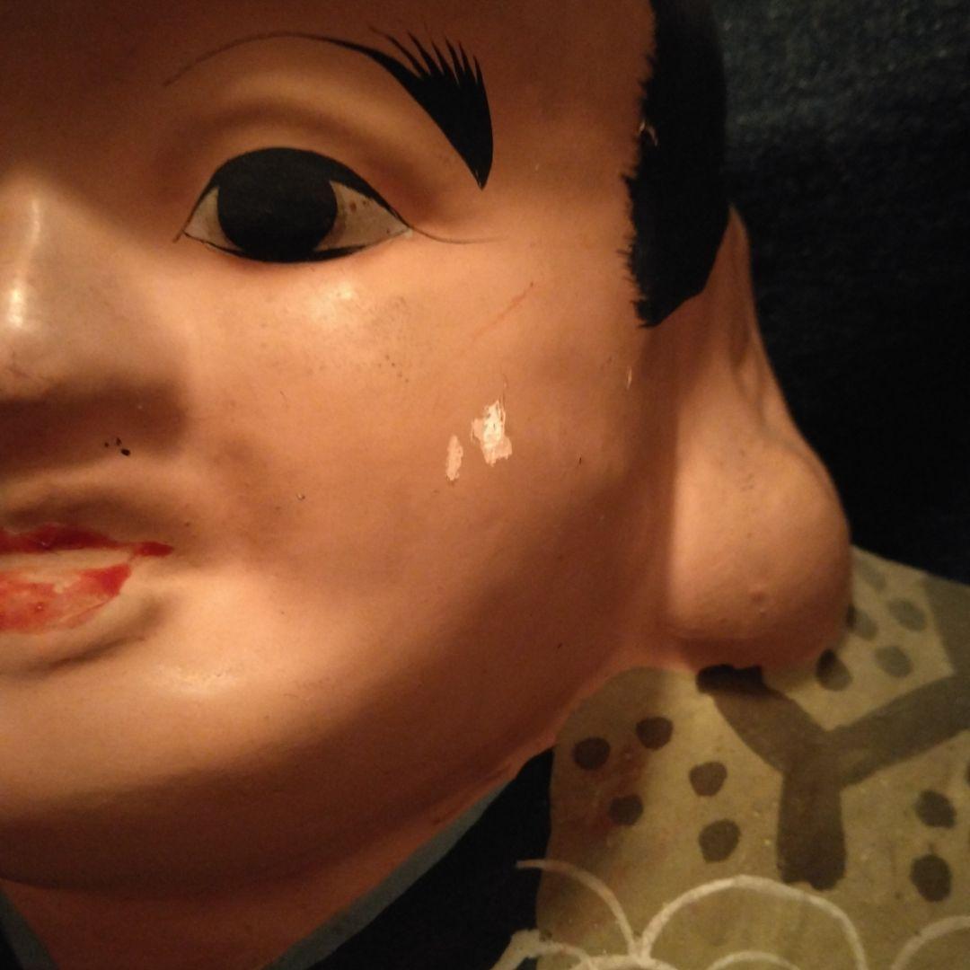 古い　福助さん　置物　骨董　大きな　開運　縁起物