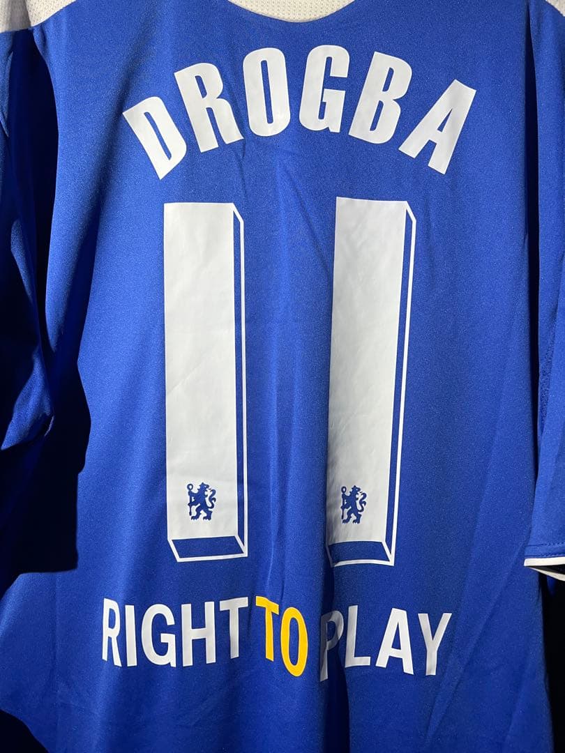【正規品】ドログバ ＃１１チェルシー１１／１２　ＣＬ仕様ユニフォーム(H)