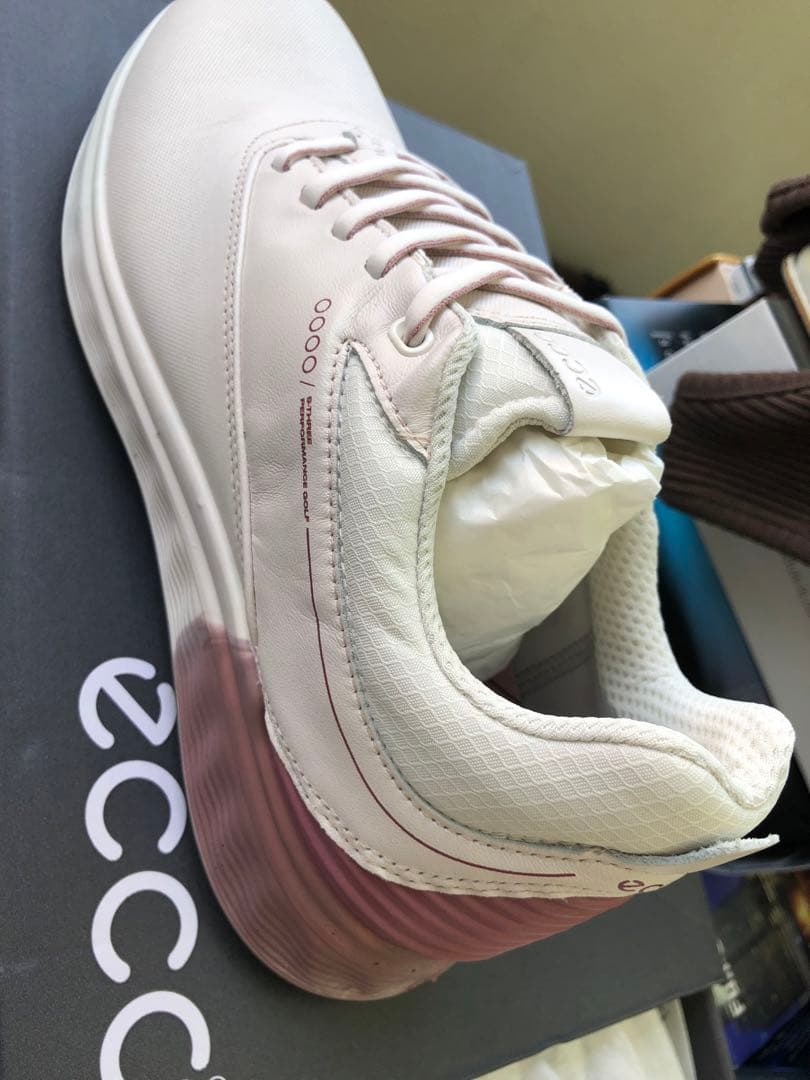 ECCO Golf S Threeウィメンズ レザーGoreTexゴルフシューズ