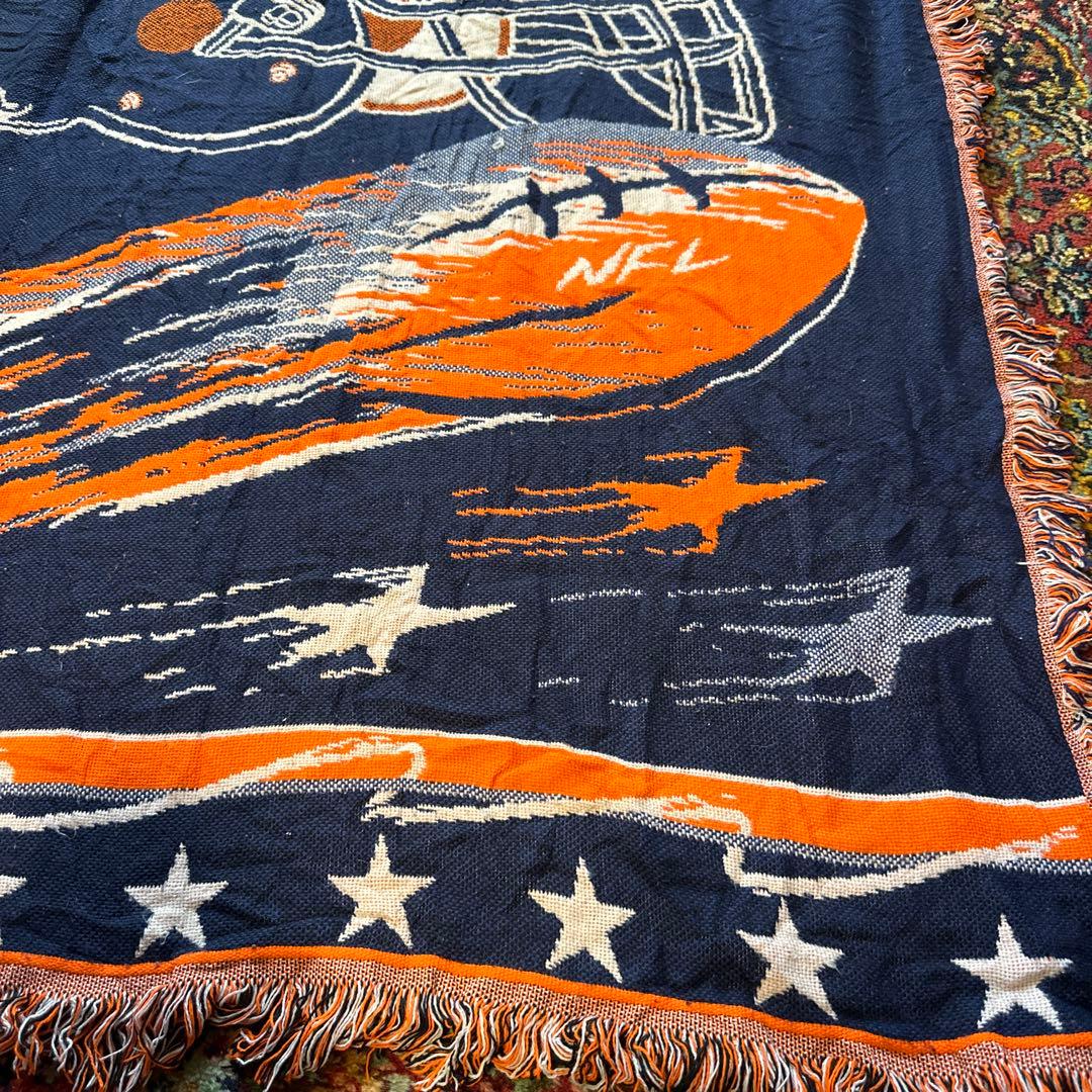 vintage ラグ カーペット スーパーボウル　デンバーブロンコス　馬