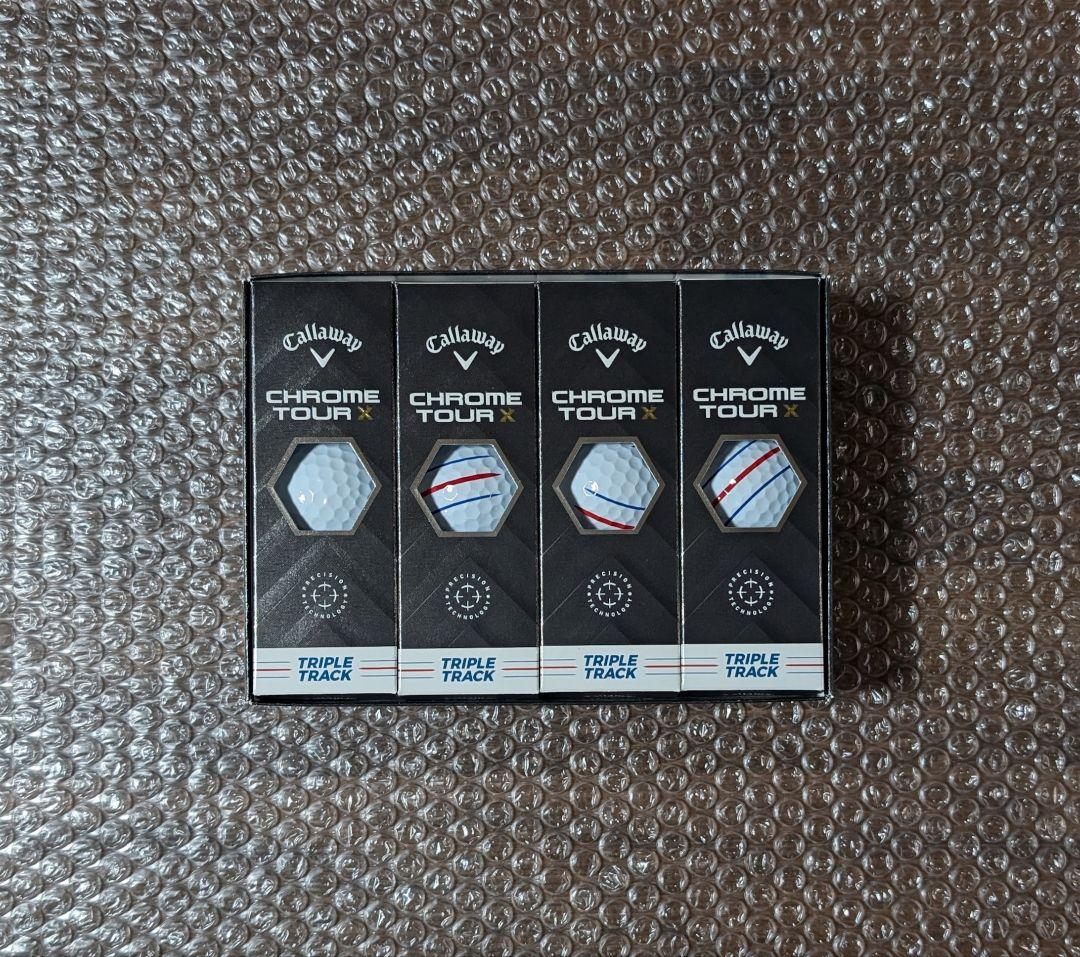 新品　キャロウェイ クロムツアーX ホワイト トリプルトラック　3ダース