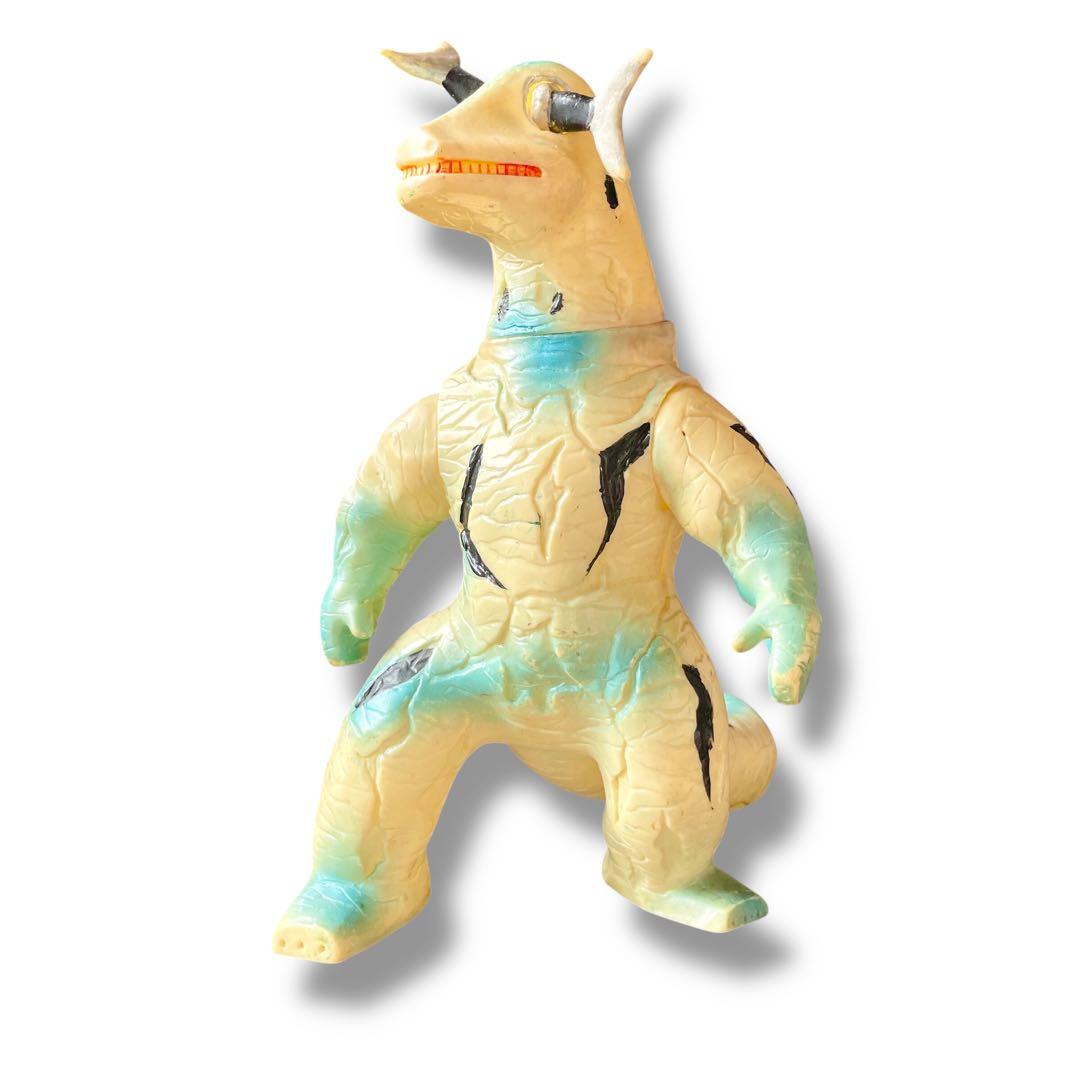 ゴ*ド様 怪獣ソフビ クリーム色　ジャンク品