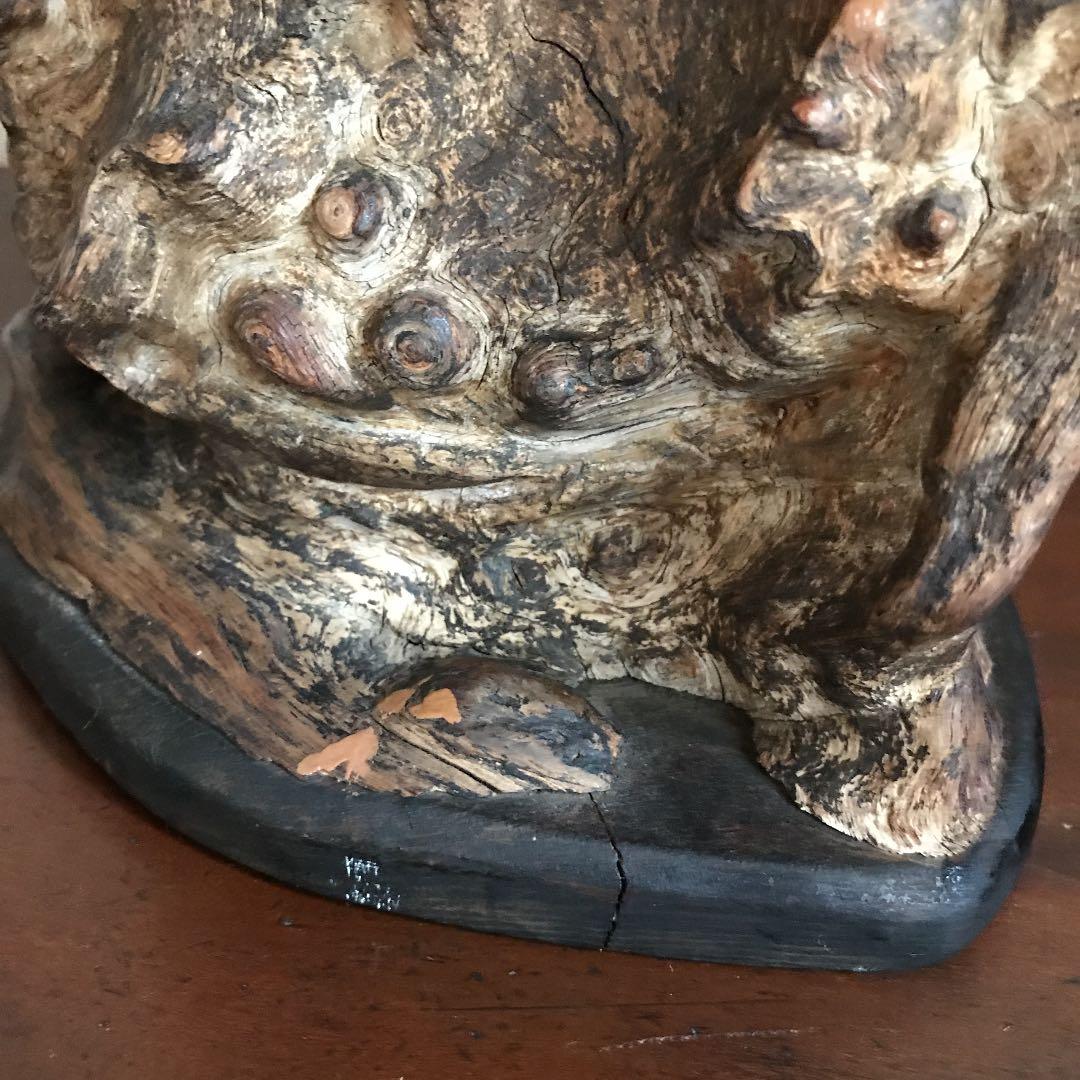 昭和レトロ、骨董品、華道、飾り木　和風天然木　花器、花瓶、置物