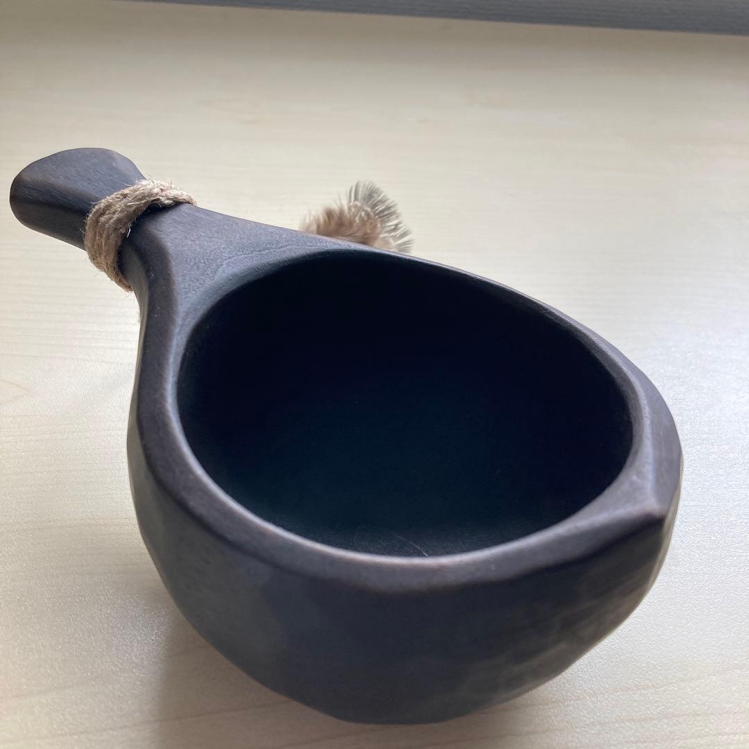 【新品】ソウルオブシベリア #1 ブラックペンダント　No.1812 ククサ