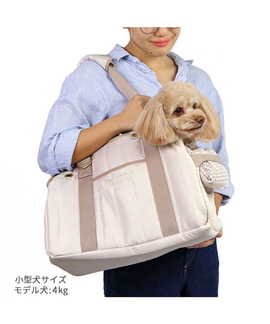 PET PARADISE 小型犬キャリーバッグ ベージュ M