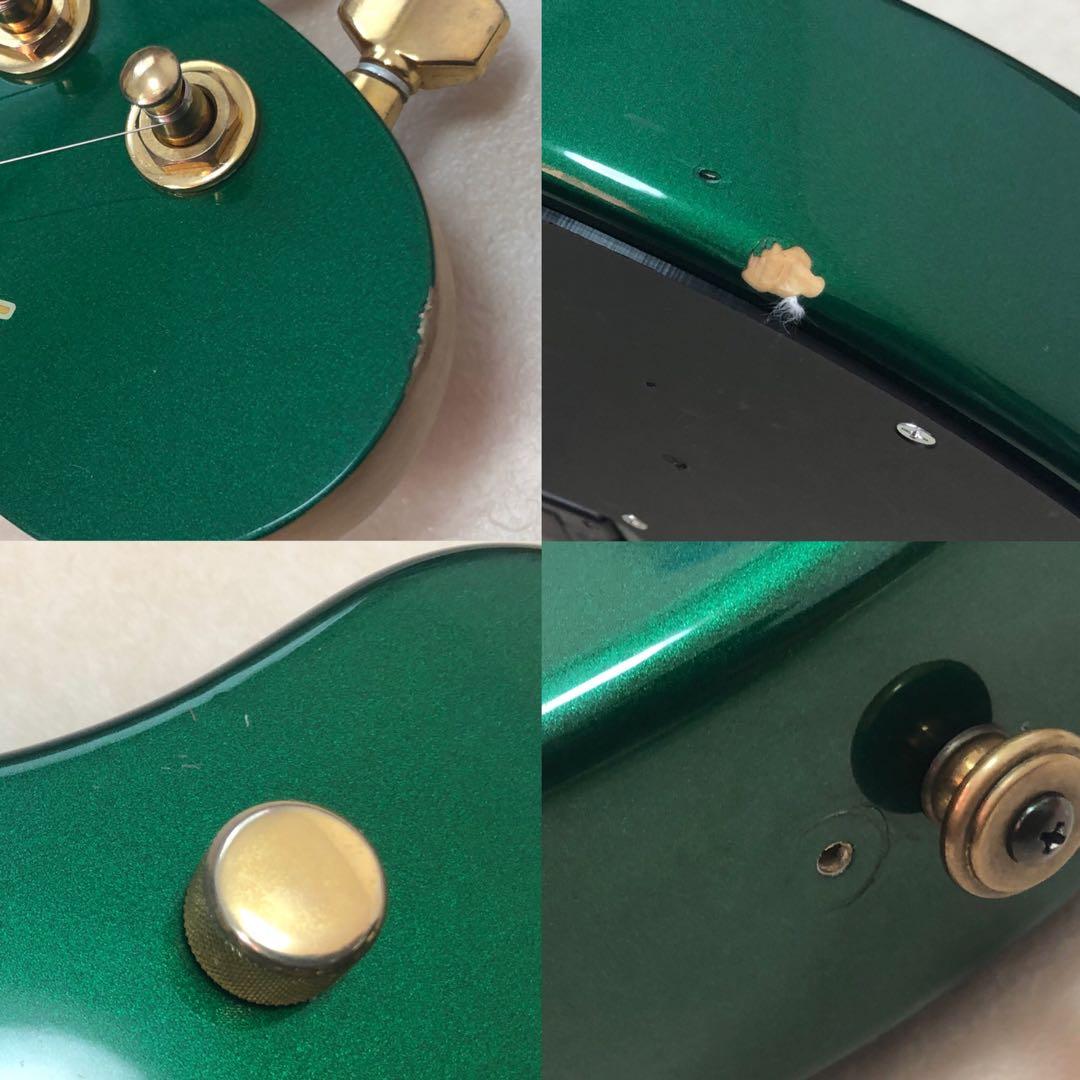 最終値下！【美品】ZO-3 芸達者 グリーン アンプ内蔵ミニギター 専用ケース付