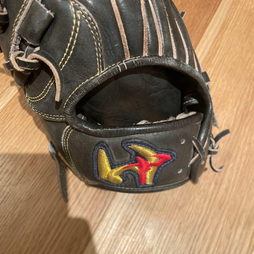 硬式野球　グラブ　左　ワールドペガサス　黒　美品