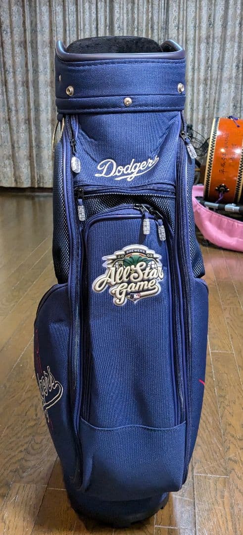 【美品】LA Dodgers ゴルフバッグ ネイビー ドジャース　大谷翔平