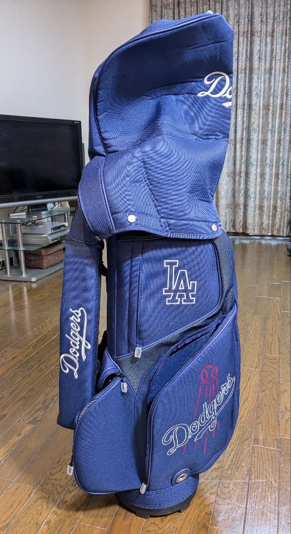 【美品】LA Dodgers ゴルフバッグ ネイビー ドジャース　大谷翔平