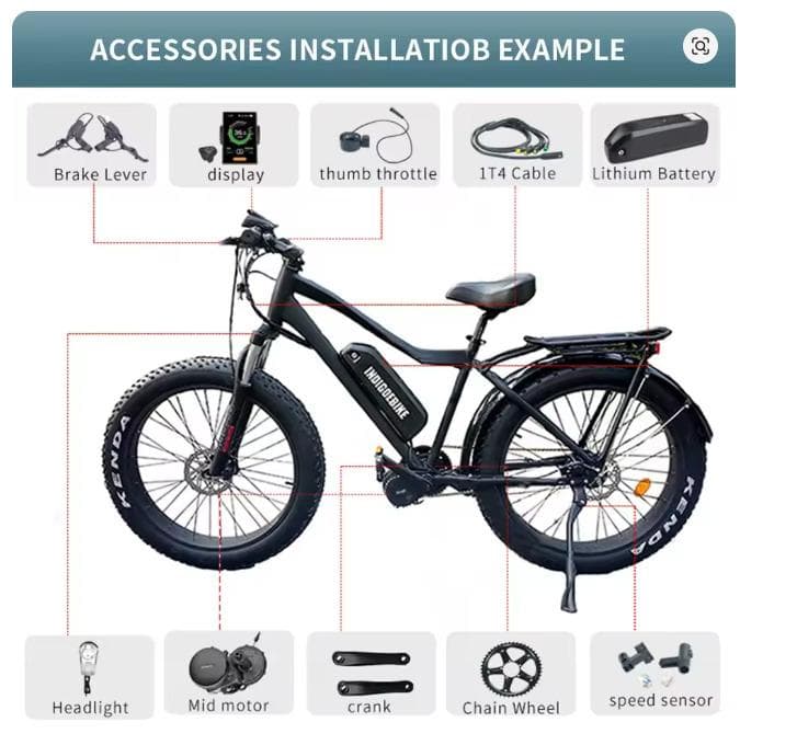 送料込Bafang BBS02B 500W 36V 新品未使用 電動自転車変換