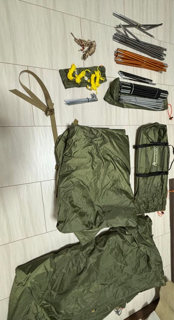 Amazon限定　Coleman ツーリングドームＬＸ　自作アルミポール付き