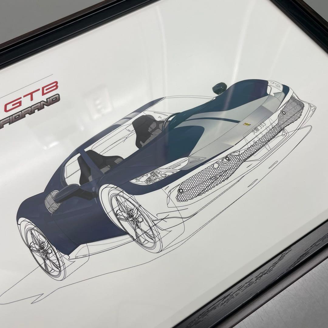 貴重‼️Ferrari 296 GTB Assetto Fiorano絵画　2点