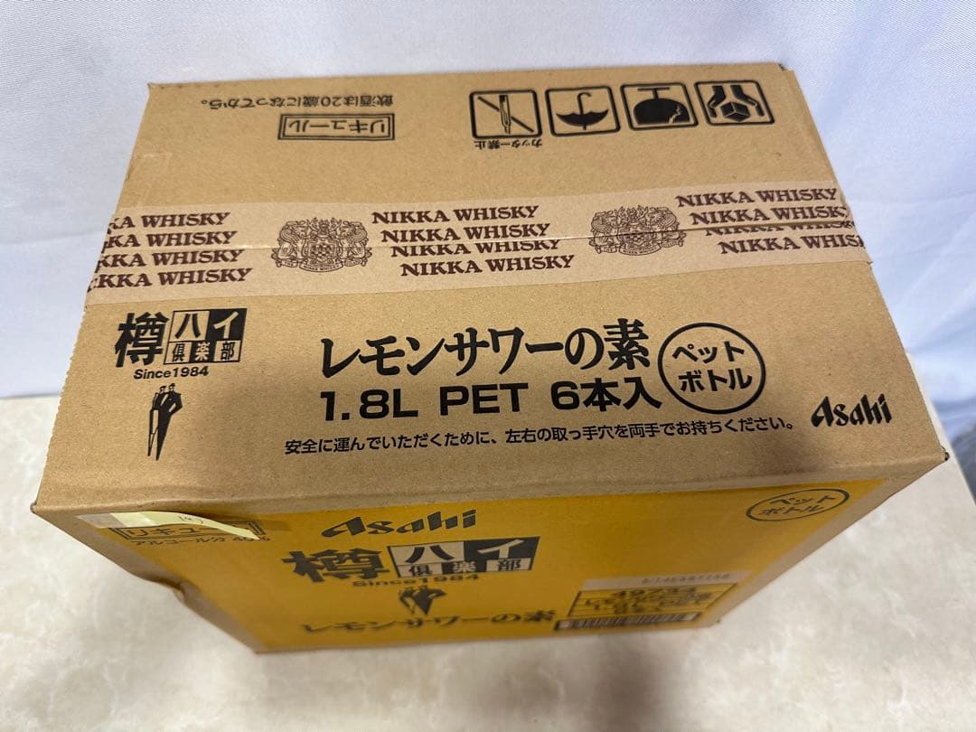 19) 格安！アサヒ「樽ハイ倶楽部レモンサワ一の素 1800ml」の6本セット