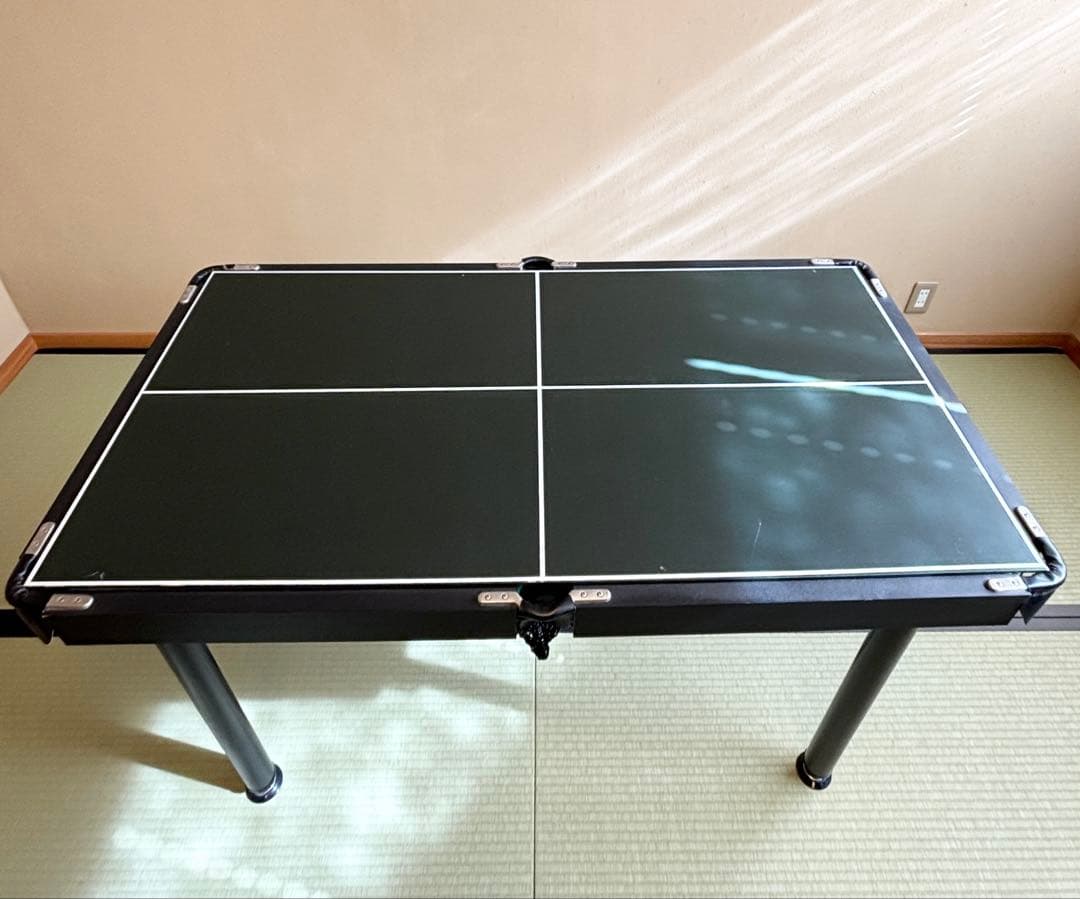 ファミリー&スポーツゲームテーブル ビリヤード 卓球 ホッケー チェス 4in1