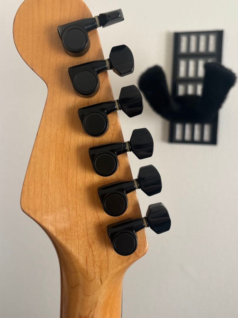 【シャンク品】エレキギター ストラトキャスター　ブラック Kids boy