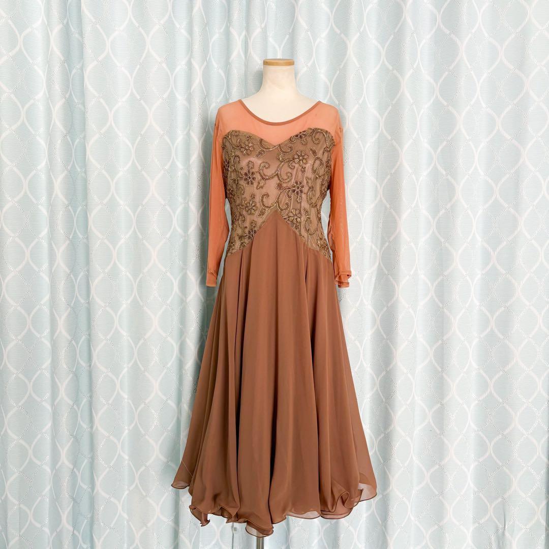 【大きいサイズLL】社交ダンスドレス 舞台衣装 ステージ衣装