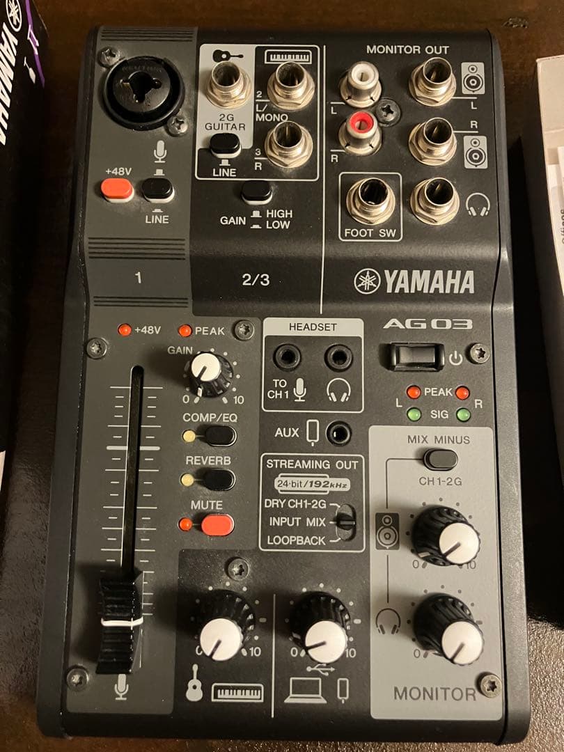 Yamaha AG03 Mk2 フットスイッチセット