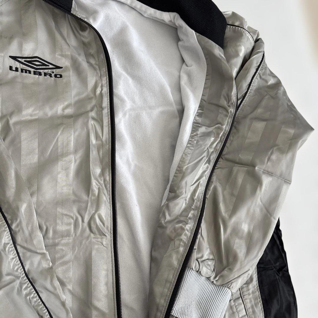 UMBRO ウィンドブレーカー シルバー・ブラック