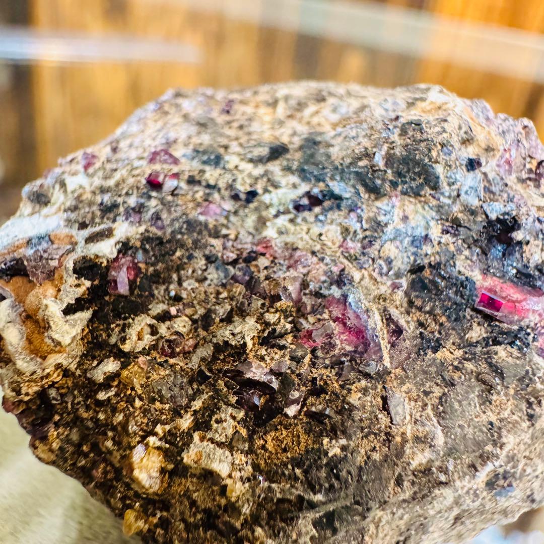 国産鉱物 パイロクスマンガン 愛知 ハイクオリティ クラスター