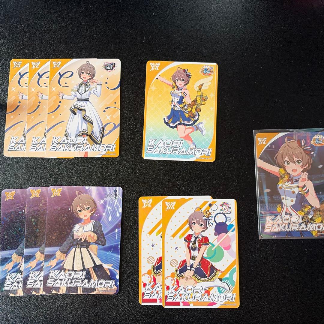 桜守歌織、周防桃子　カードフォリオ　MR おまけ付き