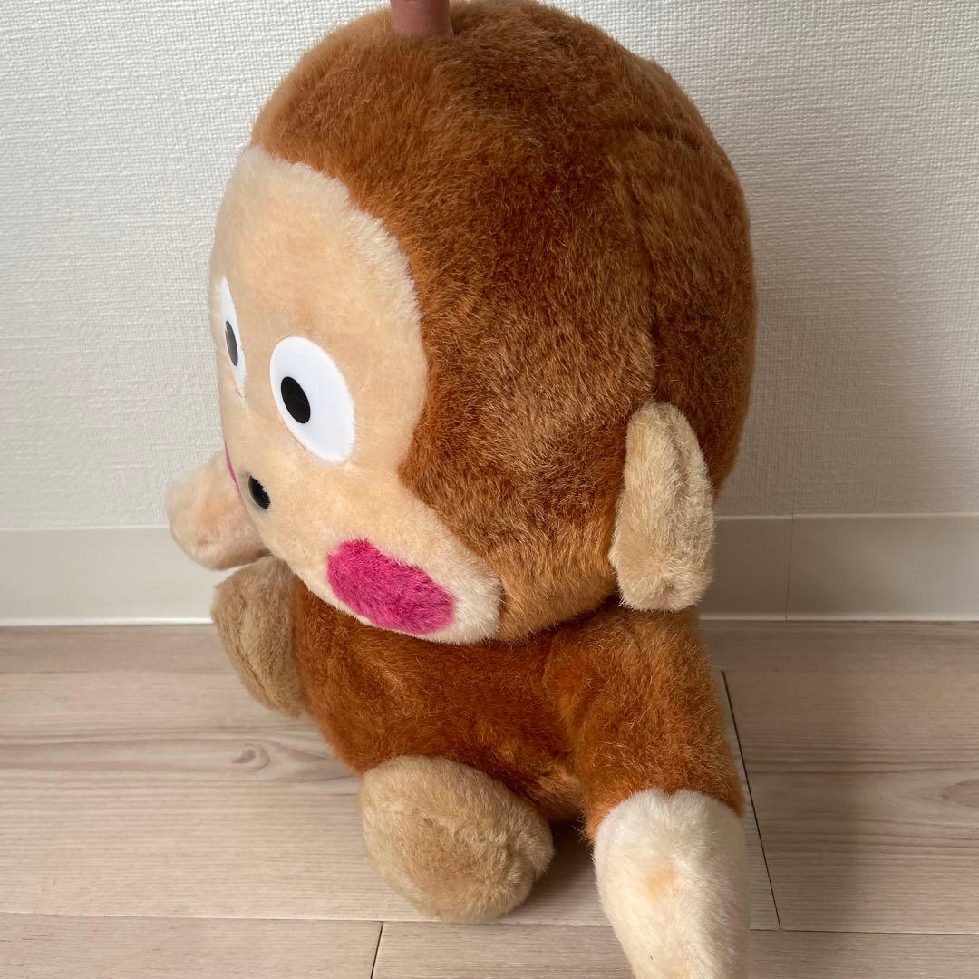 サンリオ旧ロゴ　おさるのもんきちぬいぐるみ 30cm 平成レトロ激レアグッズ