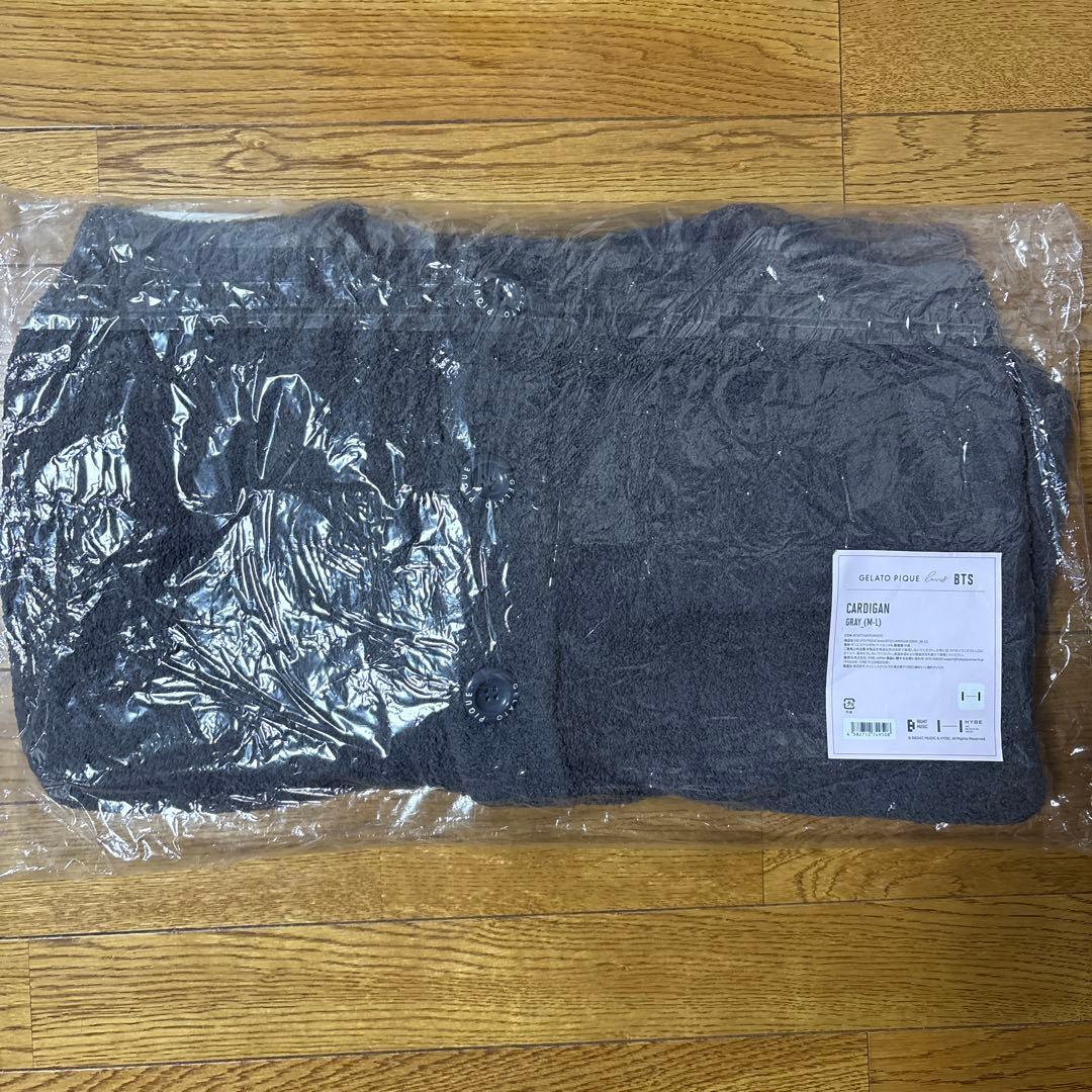 新品タグ付未使用品　BTS ジェラートピケ　コラボ　カーディガン　M-Lサイズ