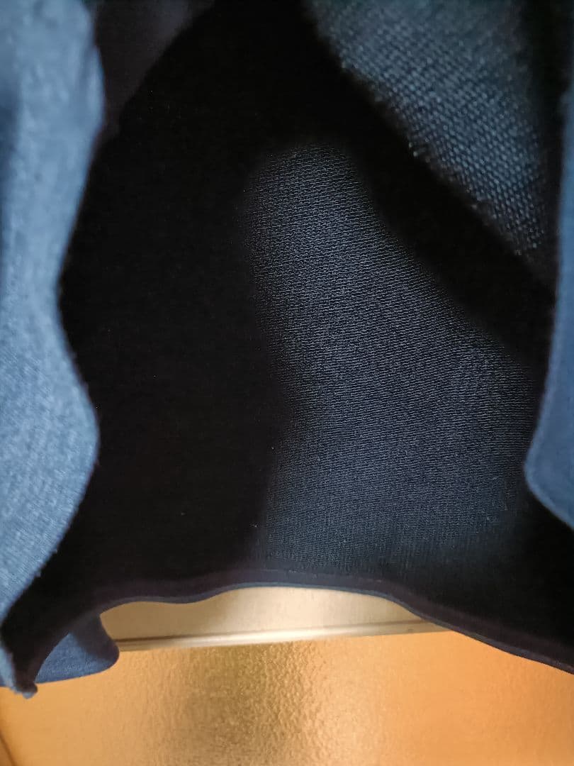 ONダークグレー ハイネックジャケット フード付きセットアップ