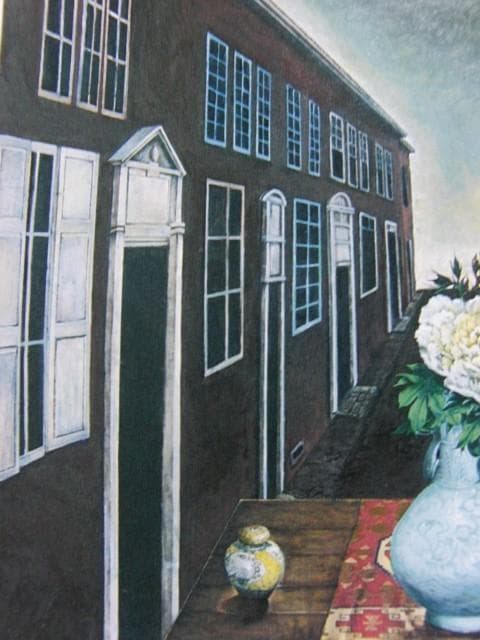 安田　謙【街角静物】、希少画集画、状態良好、新品高級額装付