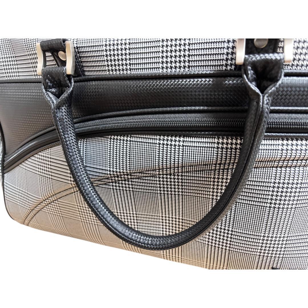 【新品未使用】XXIO ボストンバッグ｜千鳥格子柄｜シューズスペース付き