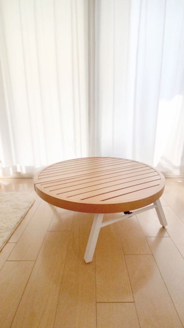 希少★送料込★グランピング！ニュートピア ウッド調 テーブル 円卓