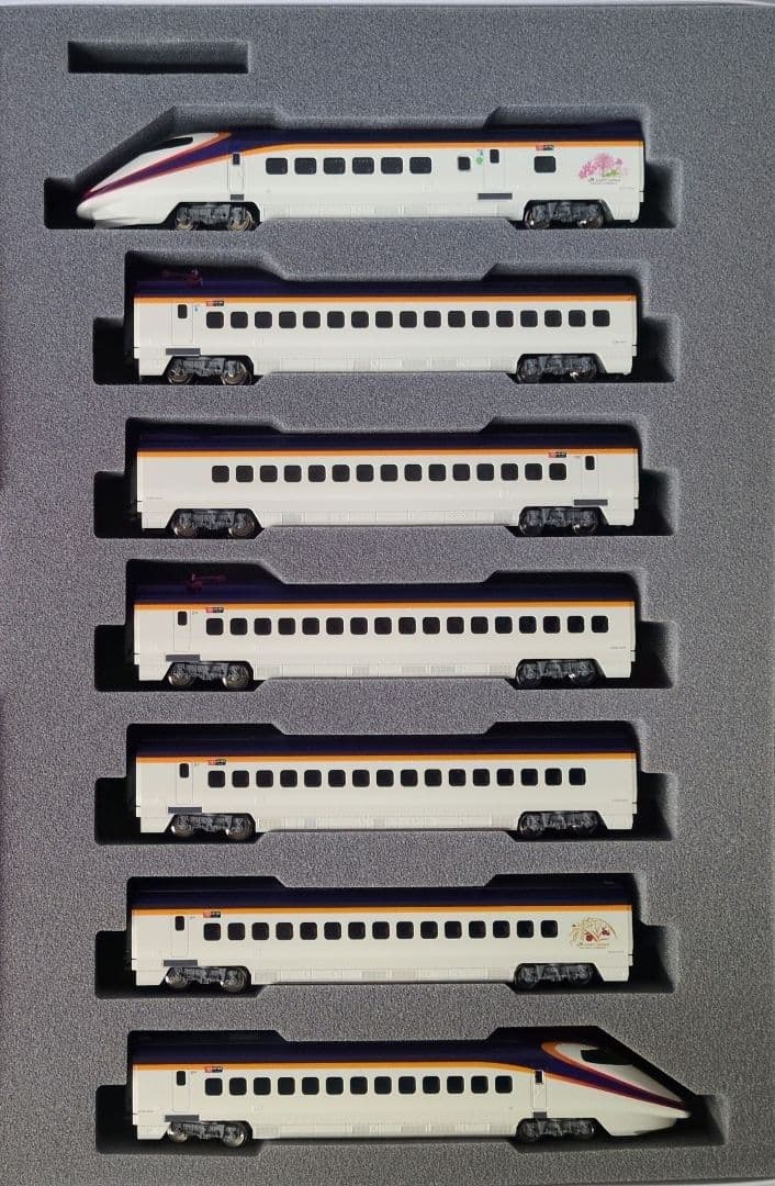 鉄道模型 E3系2000番台 つばさ 新塗装　　7両セット 室内灯完備！！