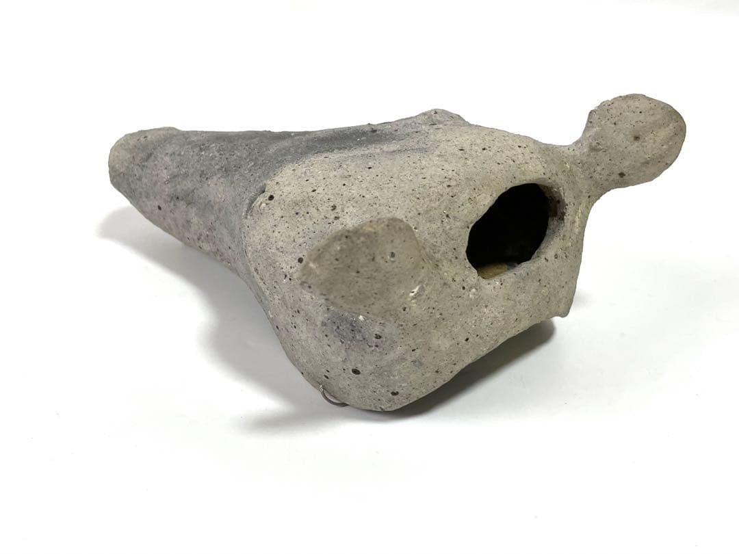 陶芸家　三原研　炻器獣頭掛花入　現代アート　現代陶芸　師　船木研児　個展出品作