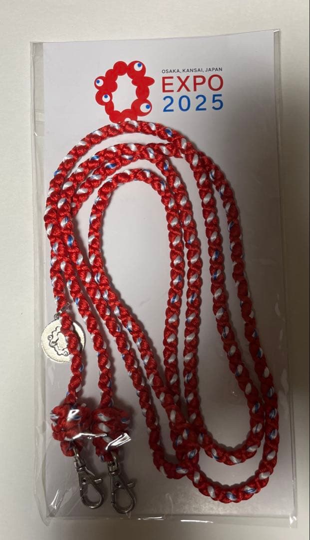 ミャクミャク　EXPO2025 公式ロゴ 組紐ショルダーストラップ　関西万博