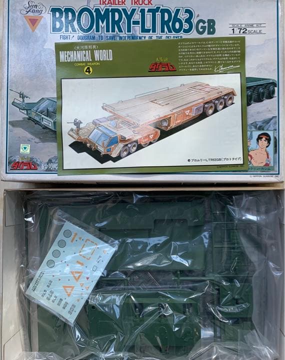 タカラ　 太陽の牙ダグラム　プラモデル　6点セット販売